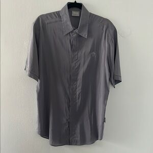 Men's Gray Short Sleeve Shirt